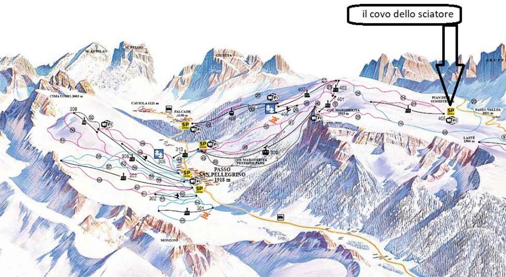 Il Covo Dello Sciatore Falcade Kültér fotó